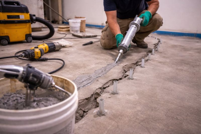 Cracked Basement Floor Repair in Lake Worth, FL