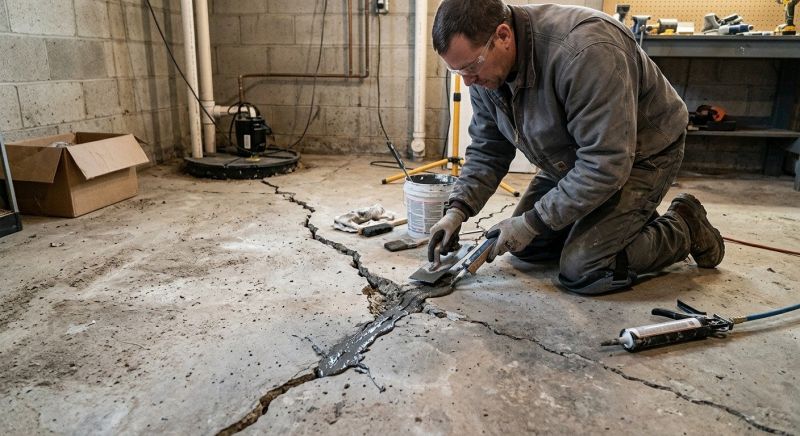 Cracked Basement Floor Repair in Lake Worth, FL